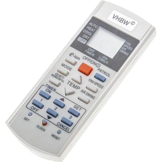 vhbw Universal Remote Control replacement for Panasonic A75C3298, A75C3182, A75C3060, A75C2913, A75C3300, A75C2817 for Air Conditioners