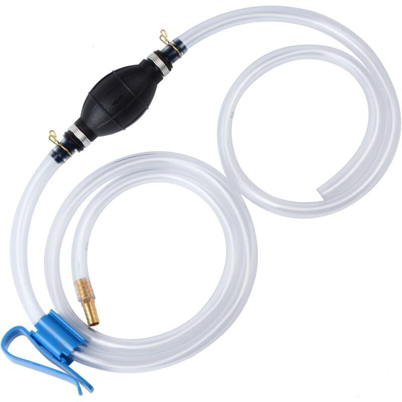 1 manual siphon pump, reinforced rubber, for diesel, petrol, and oil fuel, for draining aquariums and power tools
