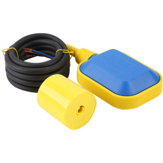 1 piece float switch, 5 m cable, 250 V 16 A, for submersible pumps, liquid level, domestic and professional tanks