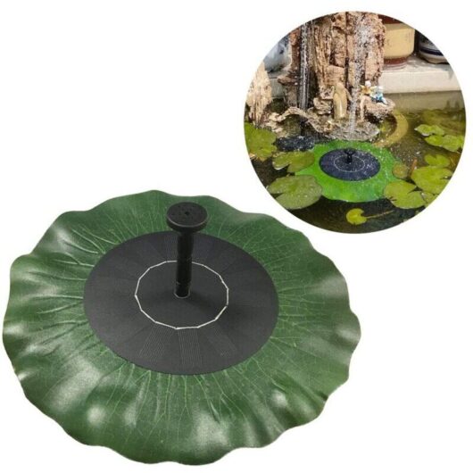 1.4 w solar fountain - solar pump for garden pond, bird pond, fish pond, lotus leaf decoration