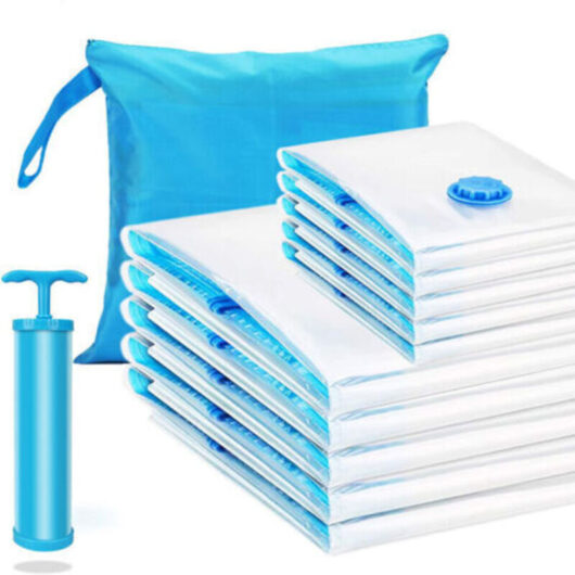 10 pieces Thickened Transparent Vacuum Compression Bag Under Bed Quilt Clothes Storage Bag Vacuum Seal Bag