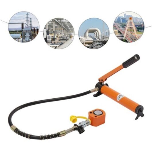 10T and CP-180 Hand Pump Set BSY-10 Mini 10 Ton Hydraulic Ram Jack Cylinder New