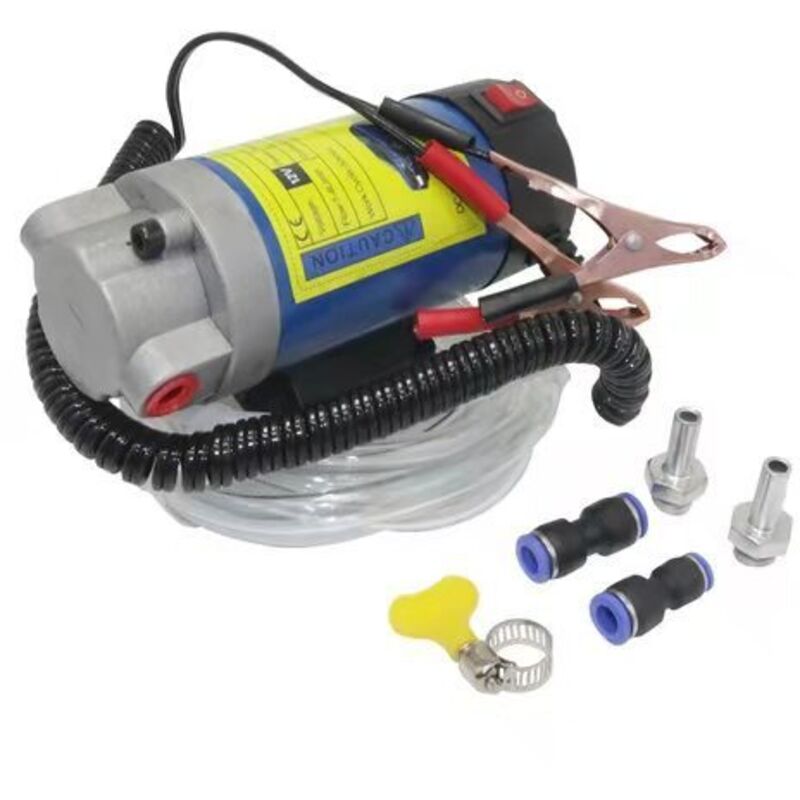 12V 100W Engine Oil Change Pump Engine Oil Extractor Pump Oil Change Pump Suitable for Car RV Motorcycle Boat Electric Oil Pump