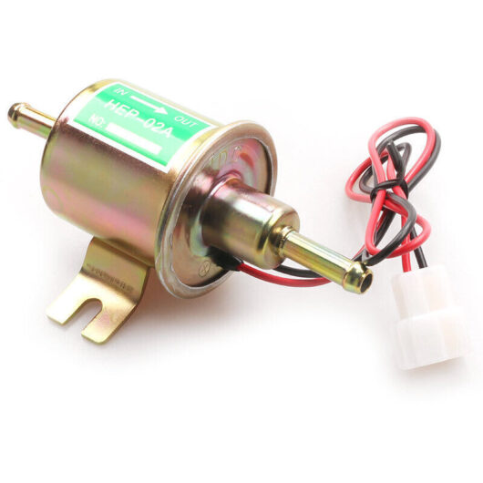 12V Electric Fuel Pump (4-7PSI) - Universal Petrol and Diesel Pump HEP-02A - Compatible with Petrol/Diesel and All Machines
