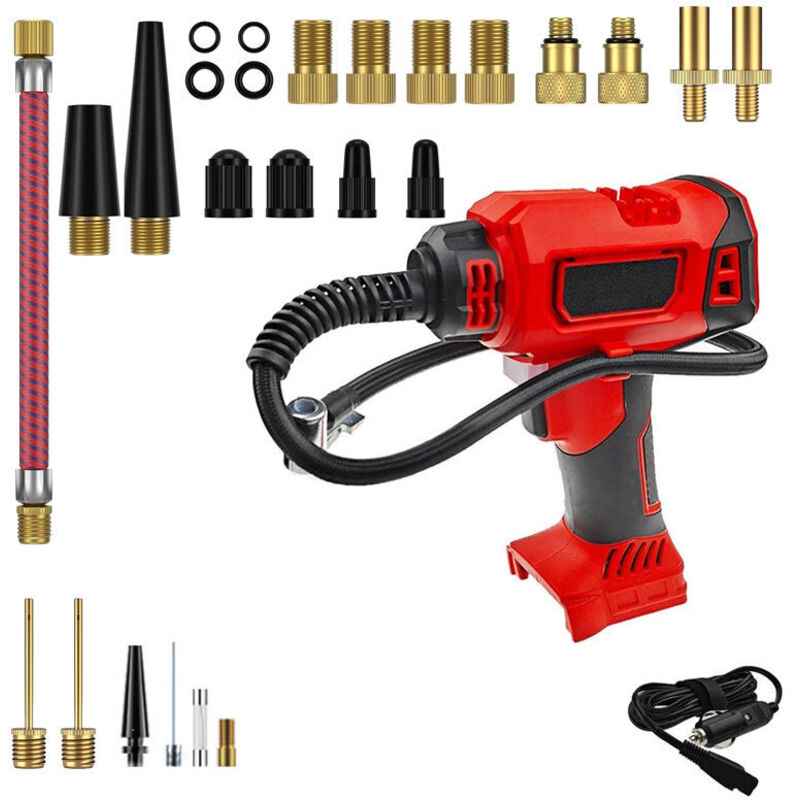 130 PSI Compressor for Milwaukee 18V Battery, Electric Air Pump Car Compressor with LED Digital Display