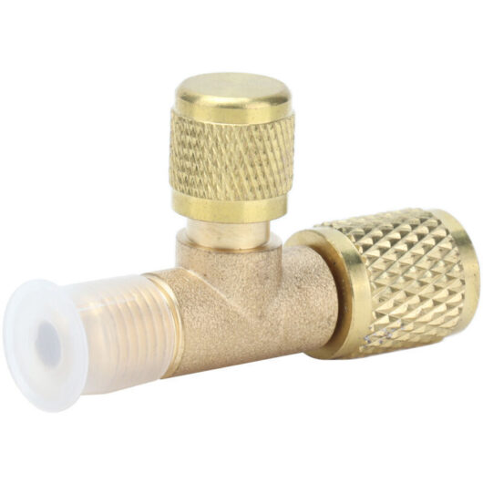 1/4SAE exhaust valve, refrigeration and air conditioning charging adapter, for R22 R12 R134.
