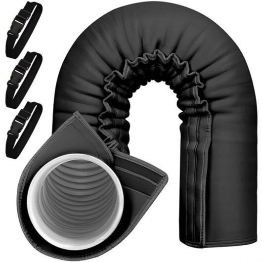 150 x 53 cm hose cover for portable air conditioner, suitable for exhaust hoses with a diameter of 5 to 5.9 inches, provides thermal insulation and