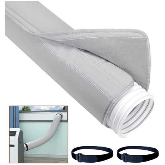 15053cm Air Conditioner Hose Protector, 5'&5.9' Portable Insulated Air Conditioner Hose Cover eva Protective Sleeve for Universal Mobile ac Exhaust