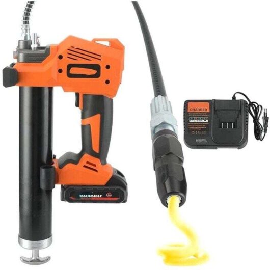 20V Grease Pump, 10000psi Cordless Grease Pump, Electric Grease Pump with Battery and Charger for Machine Lubrication