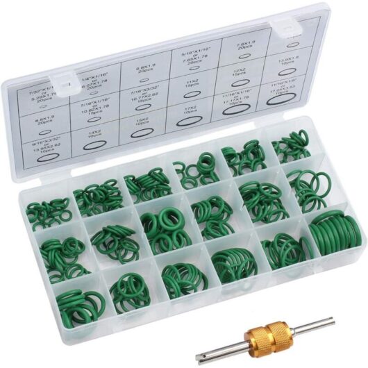 270PCS O-Ring Kit, 18 Sizes, Replacement Seals for Hydraulic and Air Conditioning Applications, Good Sealing on Hose Fittings for Doors, Windows,