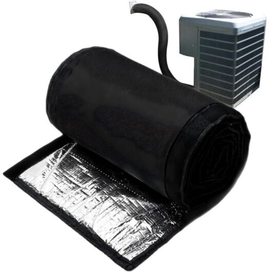 3-Layer HVAC Copper Type Insulation Cover, Heat Reduction Pipe Sleeve Cover, Dust Exhaust Duct Wrap, Flexible Vent Tube Protector, Designed