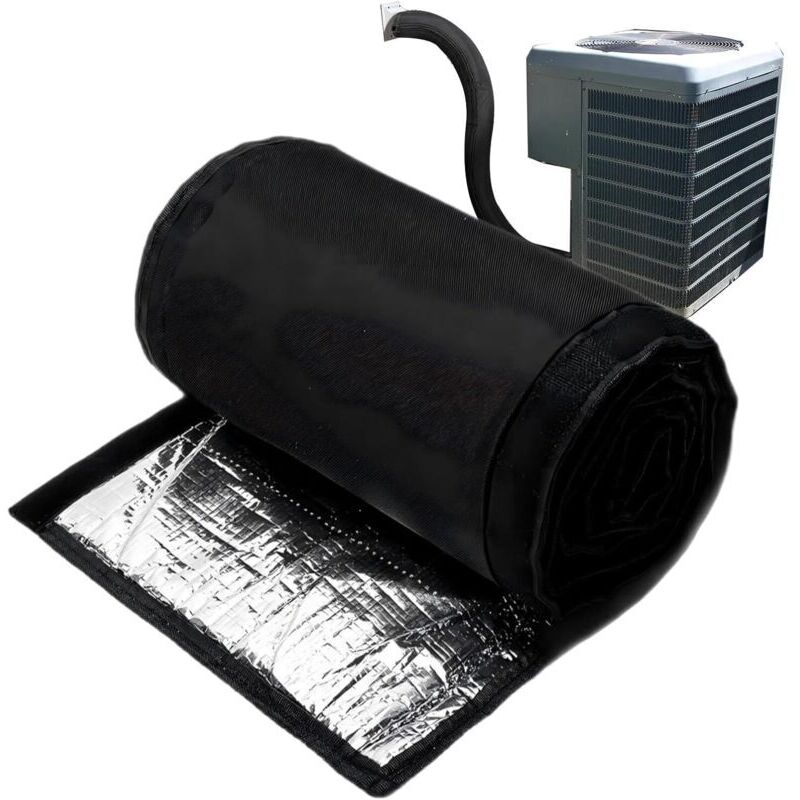 3-Layer HVAC Copper Type Insulation Cover, Heat Reduction Pipe Sleeve Cover, Dust Exhaust Duct Wrap, Flexible Vent Tube Protector, Designed