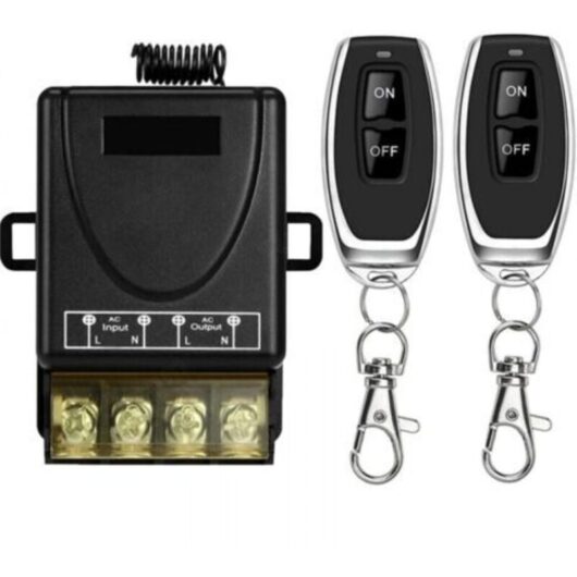 433Mhz Wireless High Power Remote Control Switch, RF Remote AC 220V/240V/110V 30A for Light, Water Pump, Home Appliances, Agricultural Irrigation