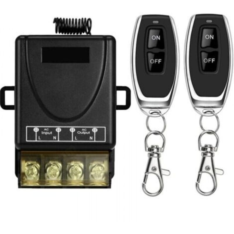 433Mhz Wireless High Power Remote Control Switch, RF Remote AC 220V/240V/110V 30A for Light, Water Pump, Home Appliances, Agricultural Irrigation