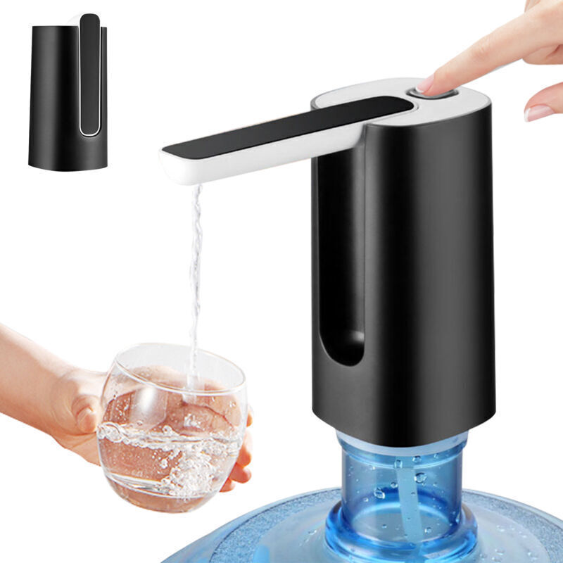 5-gallon water dispenser with base, electric folding water pump with USB charging and auto-off, universal portable water dispenser for 2 to 5