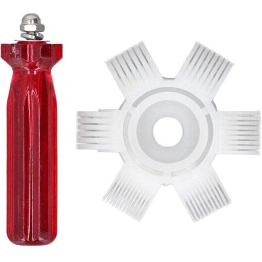 6-in-1 Air Conditioner Condenser Fin Straightener, AC Fin Comb, Air Conditioning Cleaning Tool