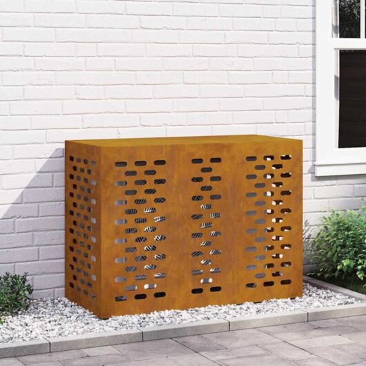 AC Cover 110x50x80 cm Weather-Resistant Steel vidaXL