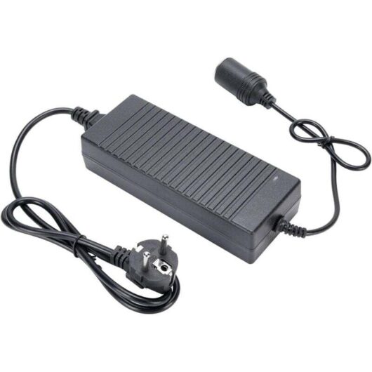 AC to DC 12V 15A Power Adapter, Electronic Converter Car Cigarette Lighter Plug 100-240V, with 1.5m Cord, for Air Pump, Car Refrigerator