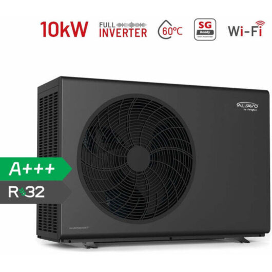 ALSAVO R32 Monobloc Air-to-Water Heat Pump - 10 kW - Single Phase 220-240V/50Hz/1PH - Refrigerant - Single Fans - Multifunctional Inverboost/Hot