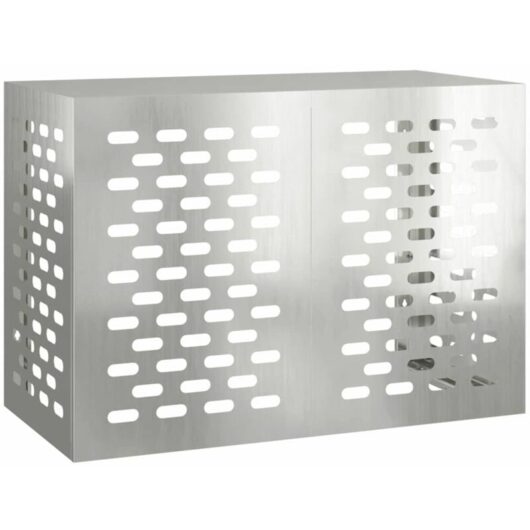 Air Conditioner Cover Silver 100 x 50 x 70 cm Galvanised Steel vidaXL