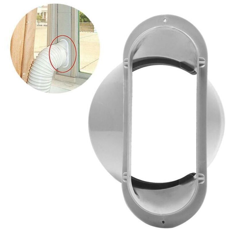 Air Conditioner Exhaust Duct Interface, Exhaust Pipe Tube Adapter, Portable Air Conditioning Flat Mouth Hose Connector