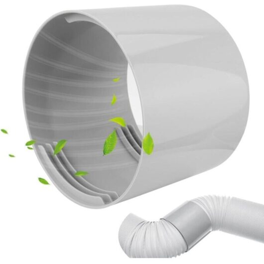 Air conditioning exhaust hose adapter Ø13cm - PVC ventilation hose connector exhaust hose fitting for portable air conditioner