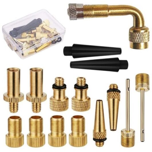 Bicycle pump adapter, bicycle tire pump adapter with inflation nozzle, mountain bike ball compressor adapter
