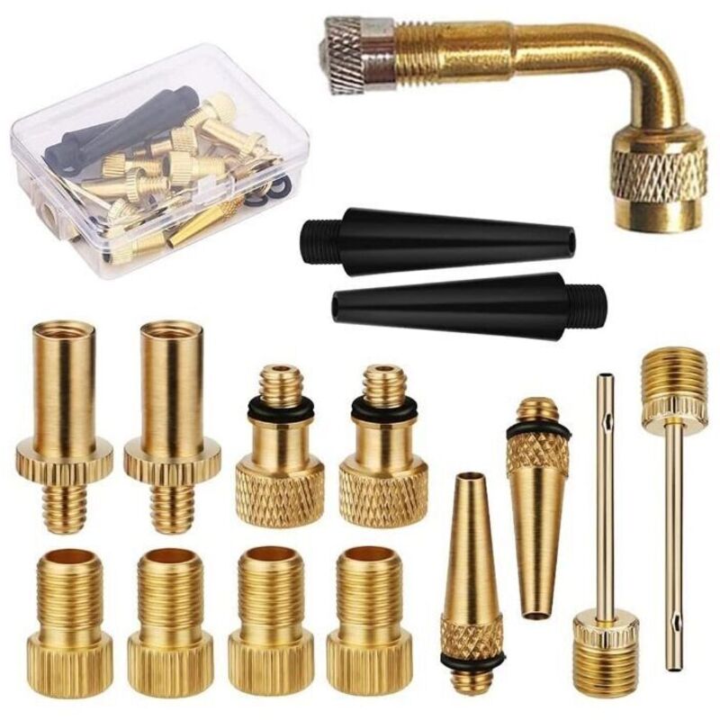Bicycle pump adapter, bicycle tire pump adapter with inflation nozzle, mountain bike ball compressor adapter