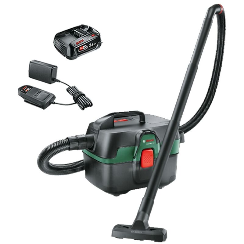 Bosch 06033E1000 AdvancedVac 18V Wet Dry Vacuum Cleaner Blower + 2.5AH Battery