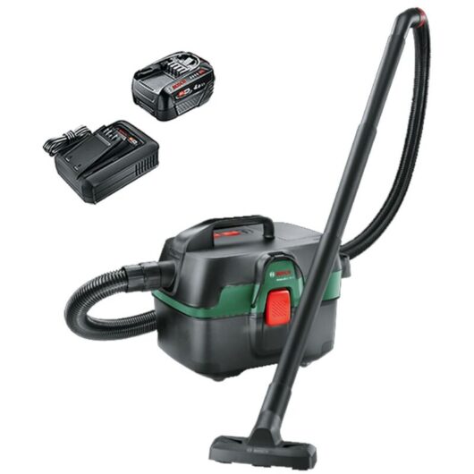Bosch 06033E1000 AdvancedVac 18V Wet Dry Vacuum Cleaner Blower + 4AH Battery Kit