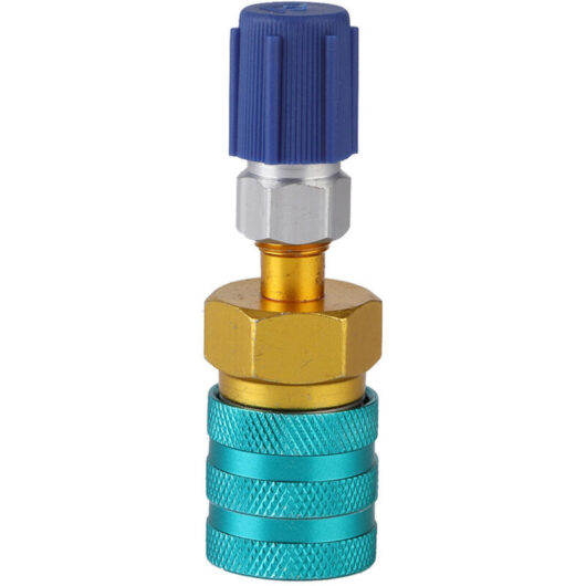 Brass Air Conditioning Adapter Connector Quick Fluid Fitting for Air Conditioning Fitting Ar for R1234YF to QC1234L Adapter.