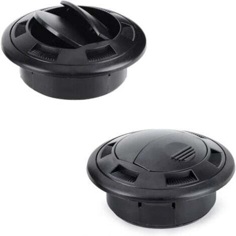 Car air conditioning vent, 2 pieces side dashboard air vent, side dashboard air vent deflector roof side outlet vent for RV
