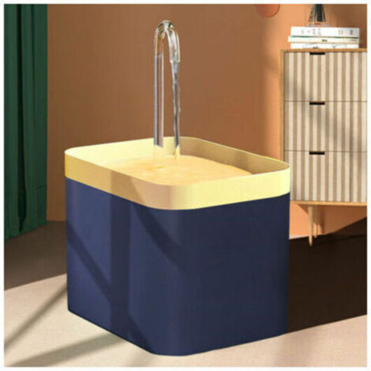 Cat Water Fountain Automatic Filter usb Electric Mute Cat Waterer Bowl 1.5L Recirculating Filter Waterer for Cats Pet Water Dispenser Dark Blue,250g