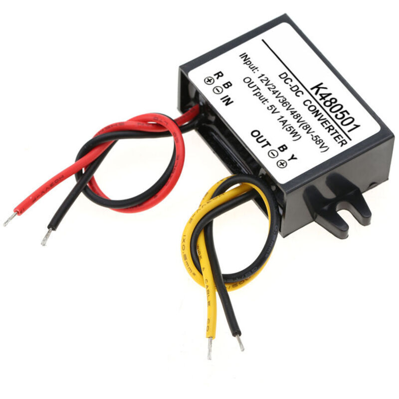 DC-DC 12V/24V/36V/48V to 5V 1A Buck Converter Step-Down Power Supply Module