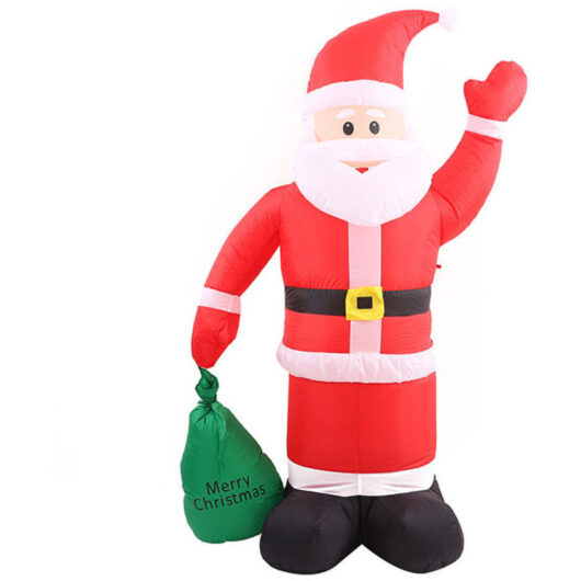 Decorative inflatable Santa Claus 180cm light-up decoration for Christmas holidays
