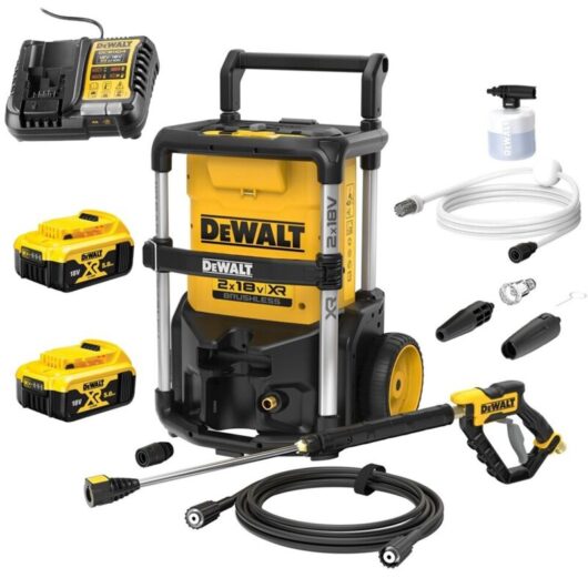 Dewalt DCMPW1600N 36v XR Brushless Pressure Washer 2x 5AH Battery + Fast Charger