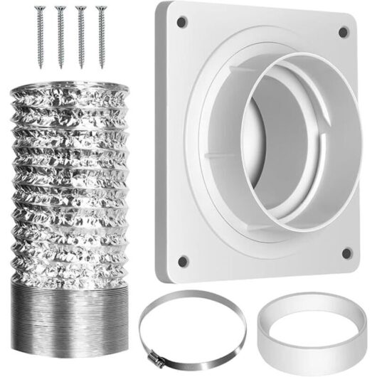 Dryer Outlet, Air Conditioner Exhaust Hose Connector - Fitting for Washing Machine Spare Parts, Exhaust Fans, Ceiling Air Circulation, Kitchen Air