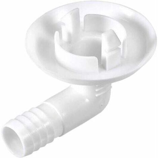 Elbow fitting for air conditioning exhaust hose, 30 mm, 1 piece, for mini split units and window air conditioners