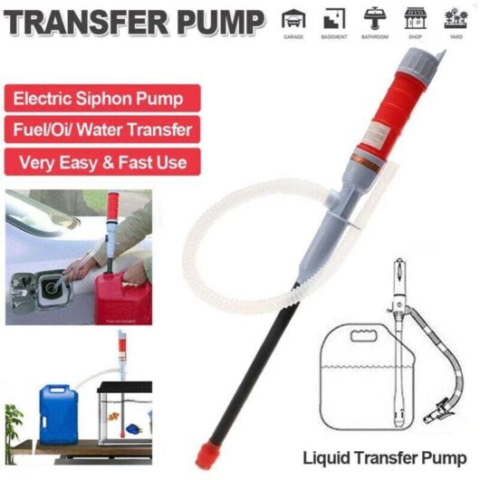 Electric Battery-Powered Siphon Pump for Transferring Liquids and Water, Battery-Powered Siphon Hose, Gasoline, Gasoline, and Fuel, Hand Suction Pump