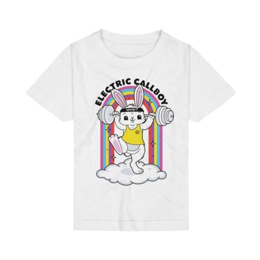 Electric Callboy T-Shirt for Children - Pump It Bunny - for Children - white