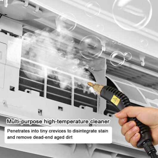 High temperature steam cleaner 105 °C for domestic use, multifunctional cleaning machine for air conditioner, car, kitchen, tiles and floors.