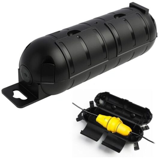 IP44 Waterproof Garden Cable Storage Box, Outdoor Electrical Waterproof Box, Outdoor Protection - Waterproof Box, for Extension Cords, Garden Plugs,