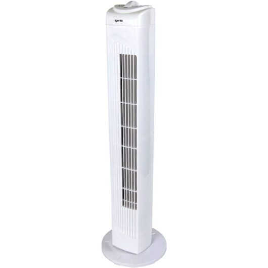 Igenix Tower Fan, Oscillating, 29 Inch, 3 Speeds, White - DF0029