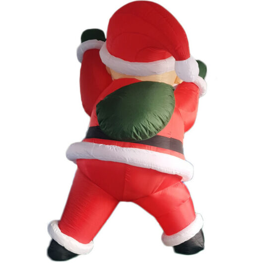 Inflatable Santa Claus, 2-meter hanging inflatable Santa Claus, inflatable and waterproof Christmas decoration, suitable for patios, gardens, windows