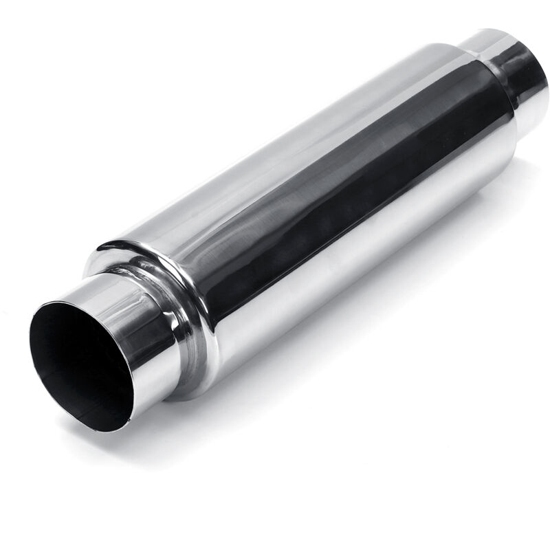 Insma - Universal Exhaust Resonator Muffler Silencer 16' Long 3'' Inlet Outlet