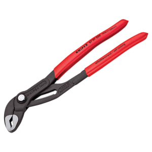 Knipex KPX8701250 10" Cobra® PVC Grip Water Pump Pliers - 250mm