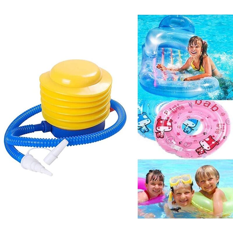 Memkey - Foot pump, inflatable sports pump for inflatable boats, yoga, bed, mattress, dinghy, exercise ball, ball, balls, swimming ring