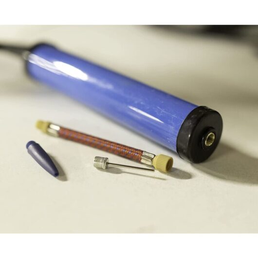 Mini T-Handle Blue Bike Pump Lightweight Portable Bicycle Pump Easy Grip Air Pump (24cm)