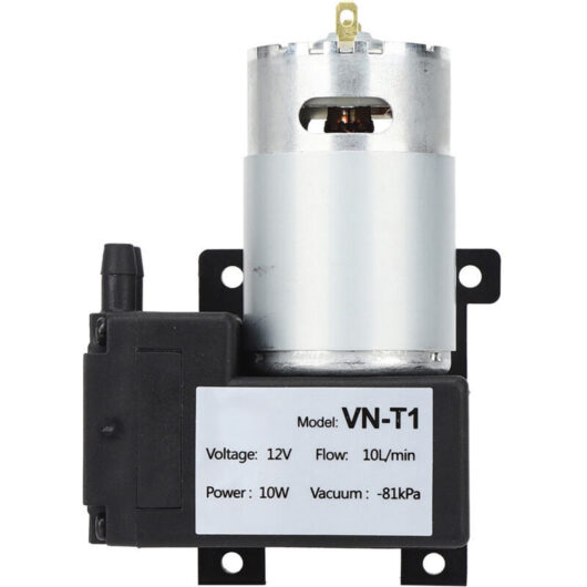 Mini Vacuum Pump, Engineering Plastic, Low Noise Electric Drive, 10L/Min Air Pump for Industrial Use (DC12V).