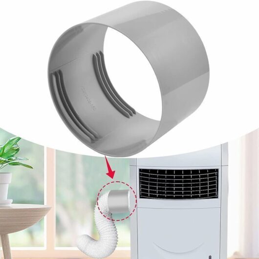 Odipie - Air Conditioner Window Hose Adapter Flat Mouth Interface, For 150mm/5.9' Inch Mobile Air Conditioner Drain Pipes And Clothes Dryer Drain